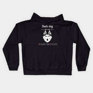 Dad's Dog and Wine Gift Kids Hoodie